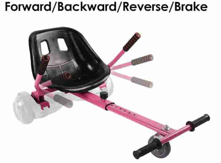 how to control a hoverboard with kart attachment